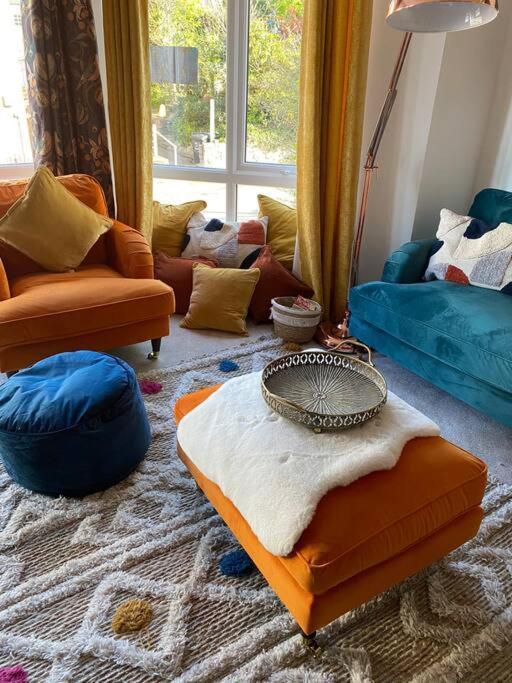 Luxury Modern 1Bed Sea View Apartment Rhôs-on-Sea Eksteriør billede